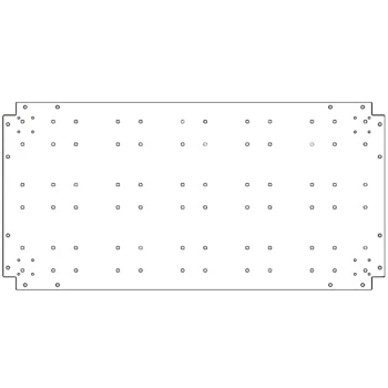 Bundplade i galvaniseret stål - 60 x 120 cm