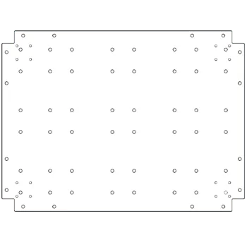 Bundplade i galvaniseret stål - 60 x 80 cm