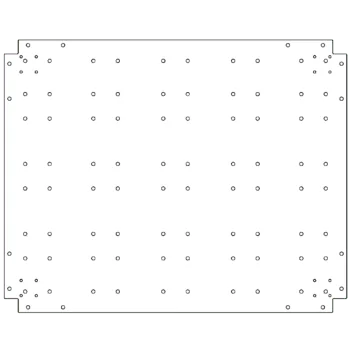 Bundplade i galvaniseret stål - 80 x 100 cm