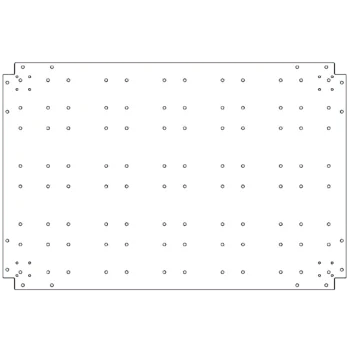 Bundplade i galvaniseret stål - 80 x 120 cm