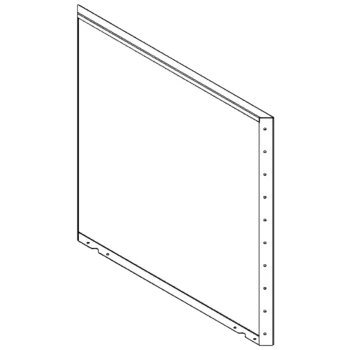 Stål plantekasse - Panel - 100 x 100 cm - RAL9010 mat (hvid)