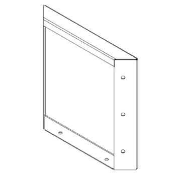 Stål plantekasse - Panel - 30 x 30 cm - RAL9005 mat (sort)