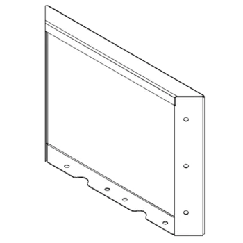 Stål plantekasse - Panel - 30 x 40 cm - RAL7016 mat (antracitgrå)