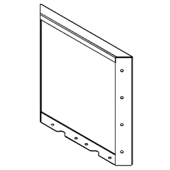 Stål plantekasse - Panel - 40 x 40 cm - RAL7016 mat (antracitgrå)