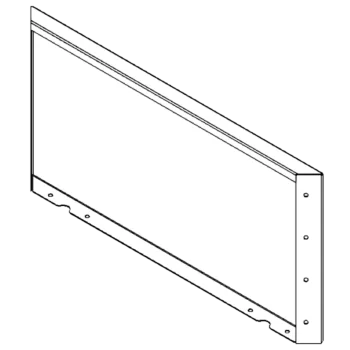 Stål plantekasse - Panel - 40 x 80 cm - RAL9010 mat (hvid)