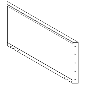 Stål plantekasse - Panel - 50 x 100 cm - RAL9005 mat (sort)