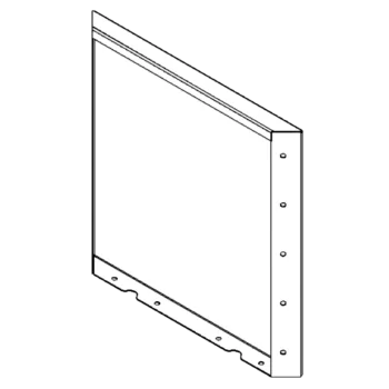 Stål plantekasse - Panel - 50 x 50 cm - RAL7016 mat (antracitgrå)