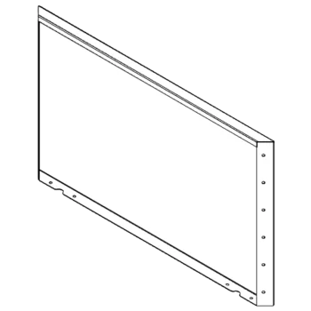 Stål plantekasse - Panel - 60 x 100 cm - RAL9010 mat (hvid)
