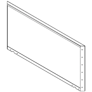 Stål plantekasse - Panel - 60 x 120 cm - RAL9010 mat (hvid)