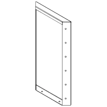 Stål plantekasse - Panel - 60 x 30 cm - RAL9010 mat (hvid)