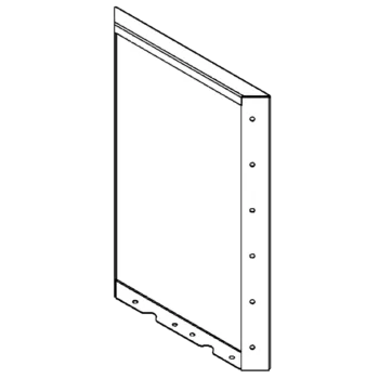 Stål plantekasse - Panel - 60 x 40 cm - RAL9010 mat (hvid)