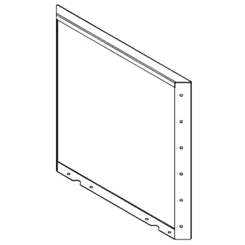Stål plantekasse - Panel - 60 x 60 cm - RAL9010 mat (hvid)