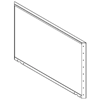 Stål plantekasse - Panel - 80 x 120 cm - RAL9005 mat (sort)