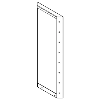 Stål plantekasse - Panel - 80 x 30 cm - RAL9010 mat (hvid)