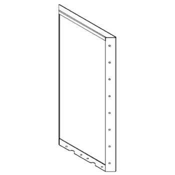 Stål plantekasse - Panel - 80 x 40 cm - RAL9010 mat (hvid)