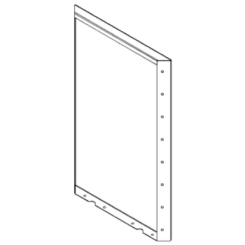 Stål plantekasse - Panel - 80 x 50 cm - RAL9005 mat (sort)