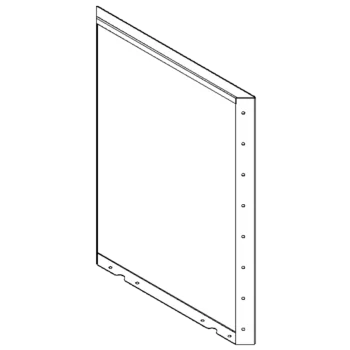 Stål plantekasse - Panel - 80 x 60 cm - RAL7016 mat (antracitgrå)