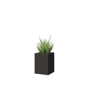 Stål plantekasse - Firkant - 30 x 30 x 40 cm - RAL7016 mat (antracitgrå) - Uden bundplade