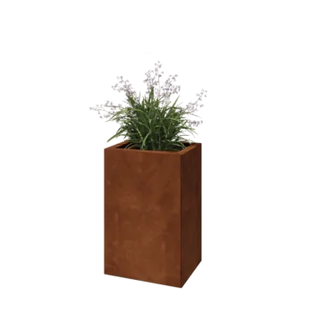 Cortenstål plantekasse - Rektangel - 40 x 30 x 60 cm - Uden bundplade