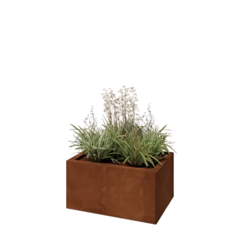 Cortenstål plantekasse - Rektangel - 60 x 40 x 30 cm - Uden bundplade