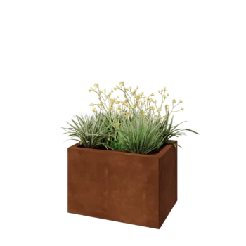 Cortenstål plantekasse - Rektangel - 60 x 40 x 40 cm - Uden bundplade