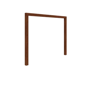 Cortenstål pergola - Lige ud - 300 x 230 cm - Uden betonfod