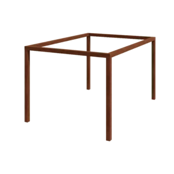 Cortenstål pergola - Rektangel - 424 x 300 x 230 cm - Uden betonfod