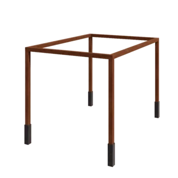 Cortenstål pergola - Rektangel - 424 x 300 x 230 cm - Med betonfod