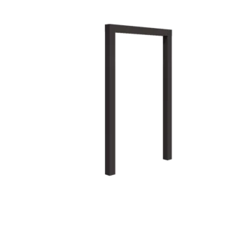 Stål pergola - Lige ud - 150 x 230 cm - Andre RAL-farve - Uden betonfod