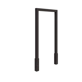 Stål pergola - Lige ud - 200 x 230 cm - Andre RAL-farve - Med betonfod