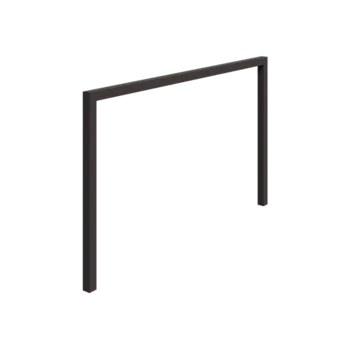 Stål pergola - Lige ud - 400 x 230 cm - RAL7016 mat (antracitgrå) - Uden betonfod