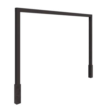 Stål pergola - Lige ud - 400 x 230 cm - Andre RAL-farve - Med betonfod