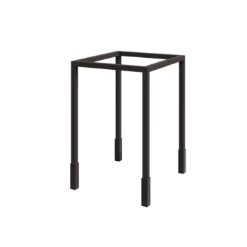 Stål pergola - Firkant - 224 x 200 x 230 cm - RAL7016 mat (antracitgrå) - Med betonfod