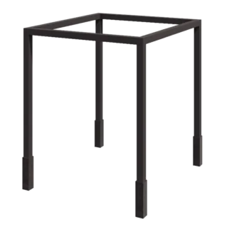 Stål pergola - Firkant - 274 x 250 x 230 cm - Andre RAL-farve - Med betonfod