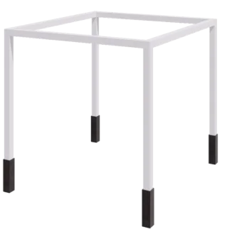 Stål pergola - Firkant - 324 x 300 x 230 cm - RAL9010 mat (hvid) - Med betonfod