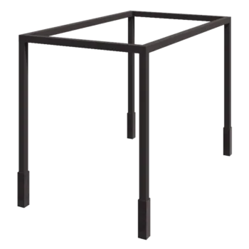 Stål pergola - Firkant - 424 x 250 x 230 cm - Andre RAL-farve - Med betonfod