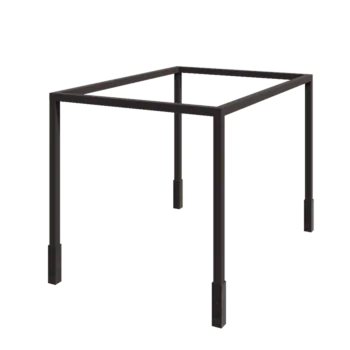 Stål pergola - Rektangel - 424 x 300 x 230 cm - RAL7016 mat (antracitgrå) - Med betonfod