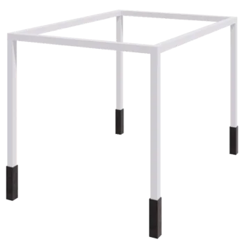 Stål pergola - Rektangel - 424 x 300 x 230 cm - RAL9010 mat (hvid) - Med betonfod