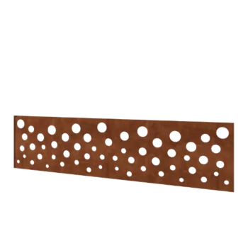 Cortenstål hegn H - Panel B - 180 x 47,5 cm