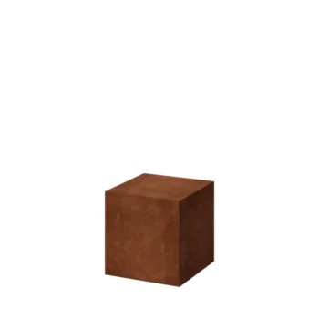 Cortenstål sokkel - Ohio - 40 x 40 x 40 cm